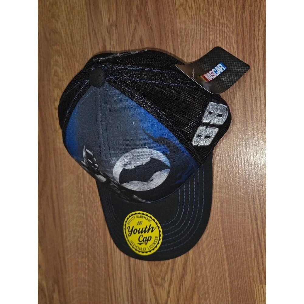 Dale Jr. #88 Batman Hat Youth NASCAR NWT Hendrick Motorsports Mesh Ajdustable